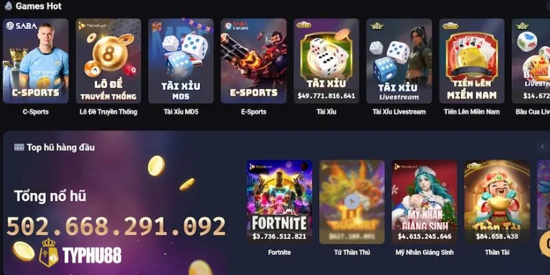 Biến giấc mơ đổi đời thành hiện thực với tỷ lệ thưởng khủng tại TYPHU88.